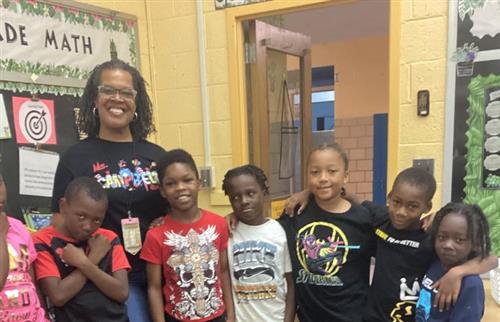Teacher with Students